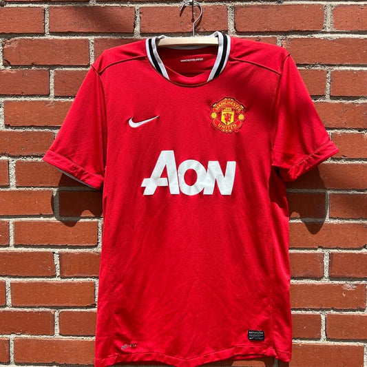 Manchester United Nike Soccer Jersey -Sz Medium- 2011 Premier League AON Sponsor
