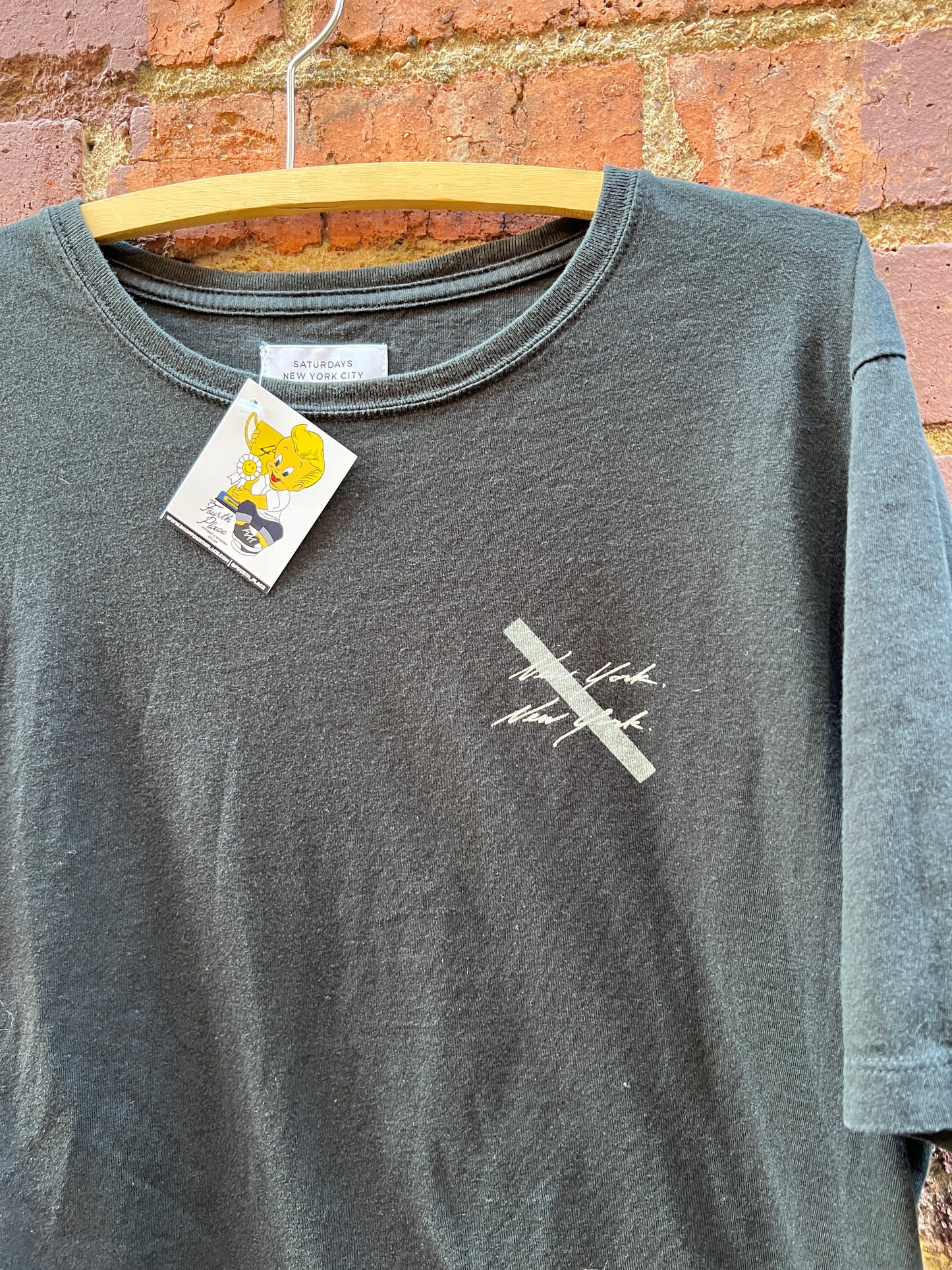 Saturdays NYC T-Shirt - Sz Large - Modern Designer “NEW YORK NEW YORK” tee