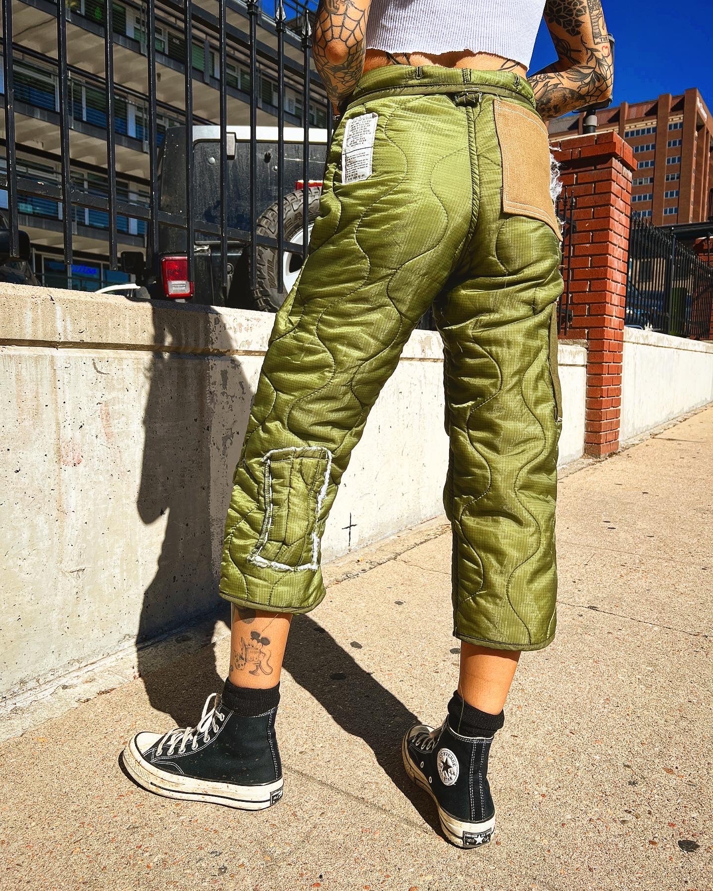 Custom military scrap pants - Made by Miah Richards - Femme waist size 25-27
