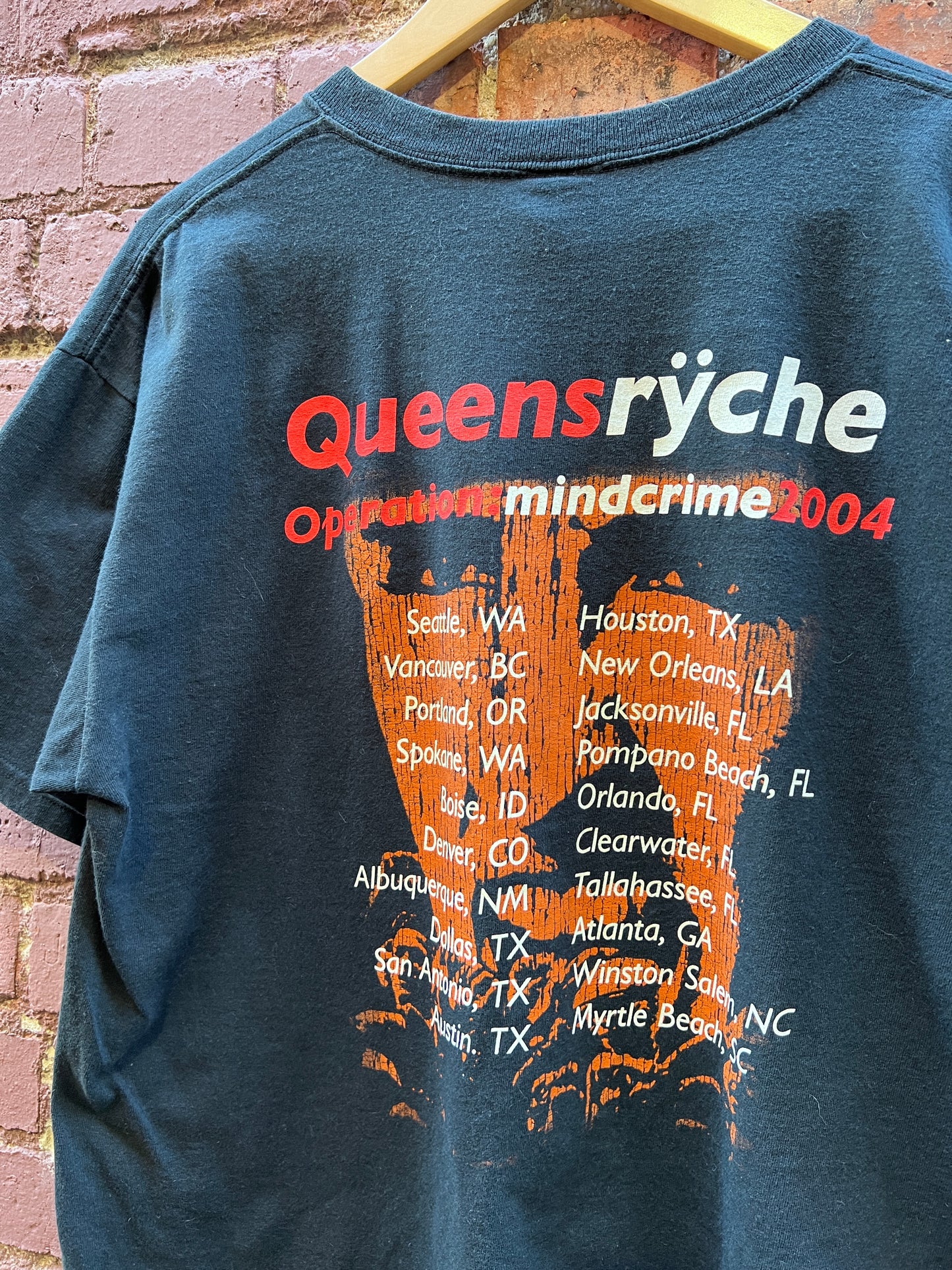 Queensrÿche 2004 Tour T-Shirt - size Large - “Operation Mindcrime”