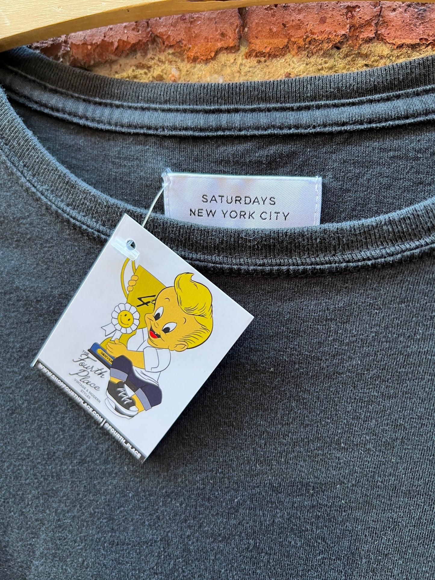 Saturdays NYC T-Shirt - Sz Large - Modern Designer “NEW YORK NEW YORK” tee