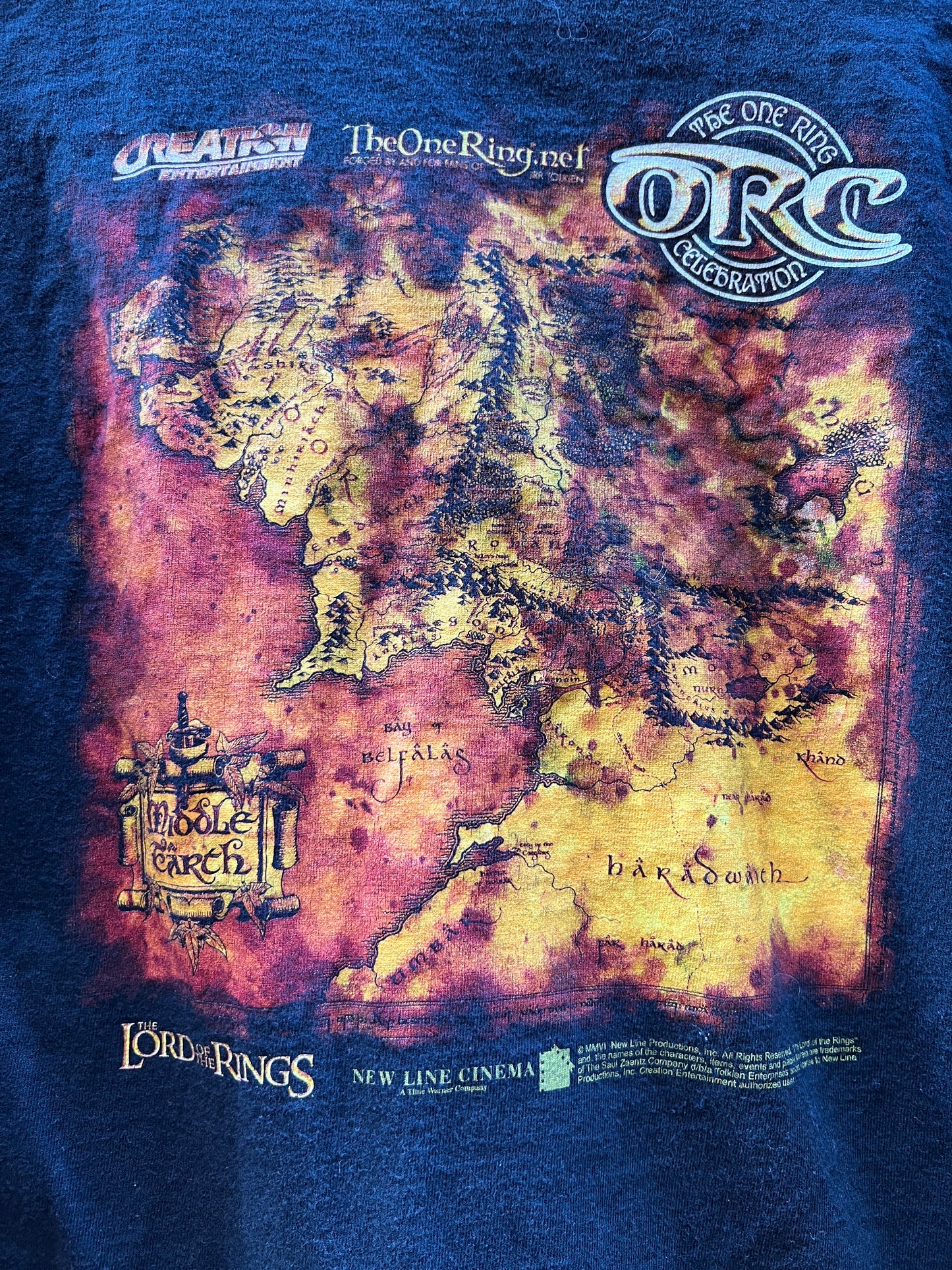 Lord of the Rings Long sleeve Shirt - Sz Small - ORC “One Ring Celebration” middle Earth back graphic