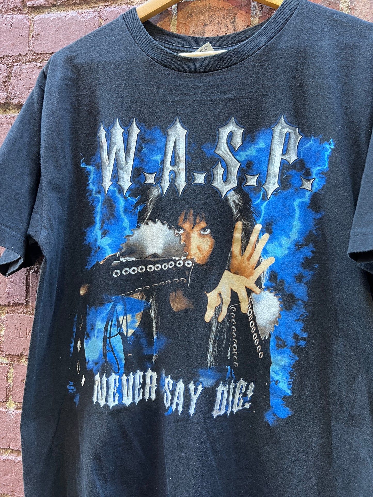 W.A.S.P. Nation Heavy Metal T-Shirt - Size Large - World Domination “Come back to Black”