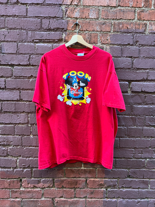 1990s Toon Disney T-Shirt - Sz XL - Mickey Mouse Fantasia wizard tee
