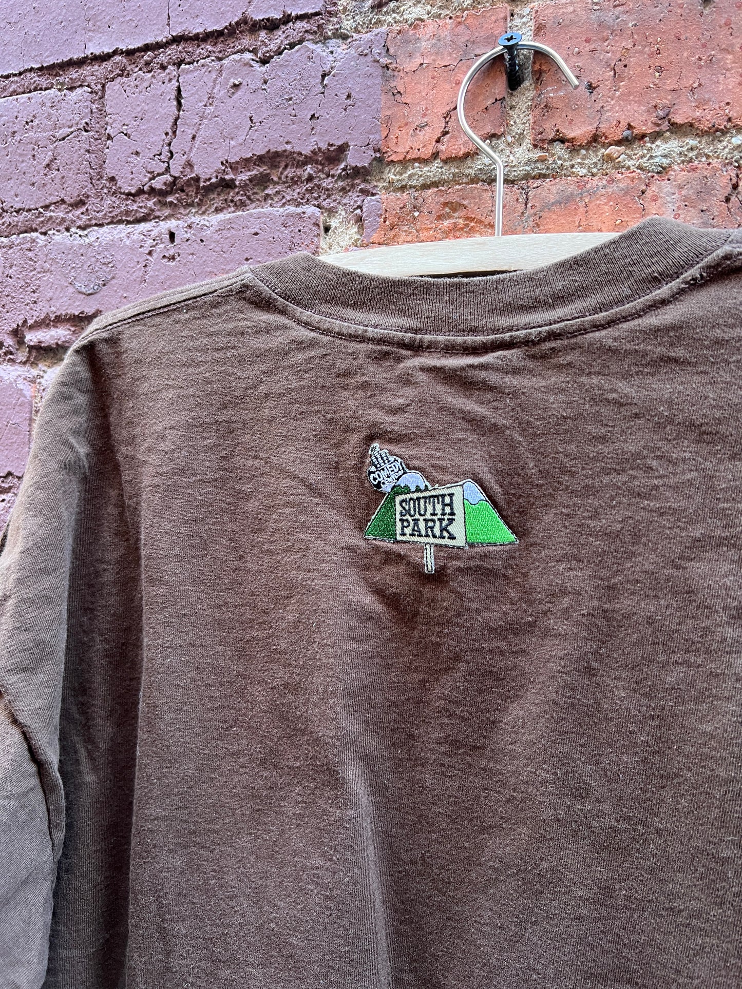 1998 South Park intro Shirt - Sz XL - Eric, Kenny, Stan, and Kyle on the bus tee