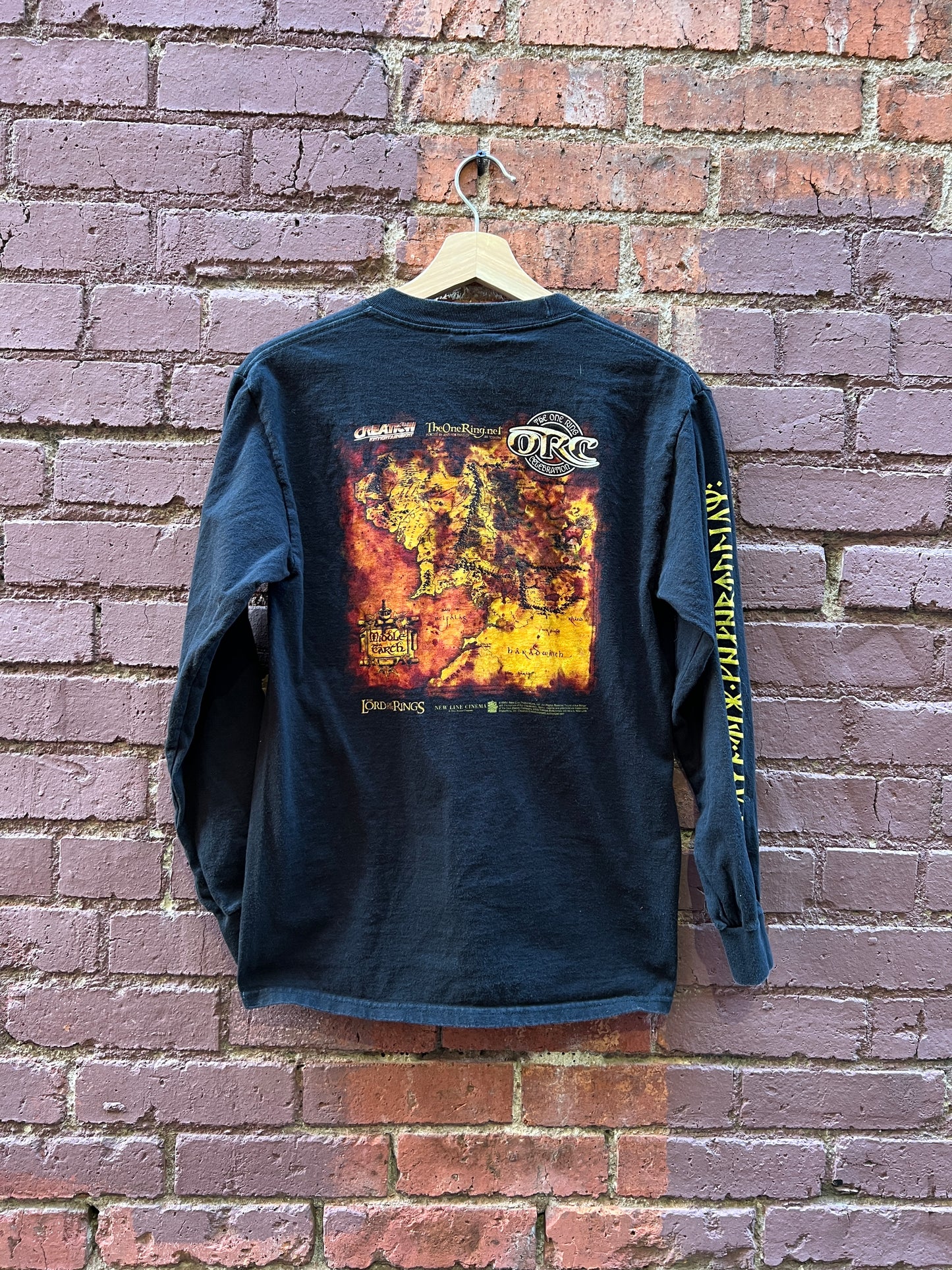 Lord of the Rings Long sleeve Shirt - Sz Small - ORC “One Ring Celebration” middle Earth back graphic