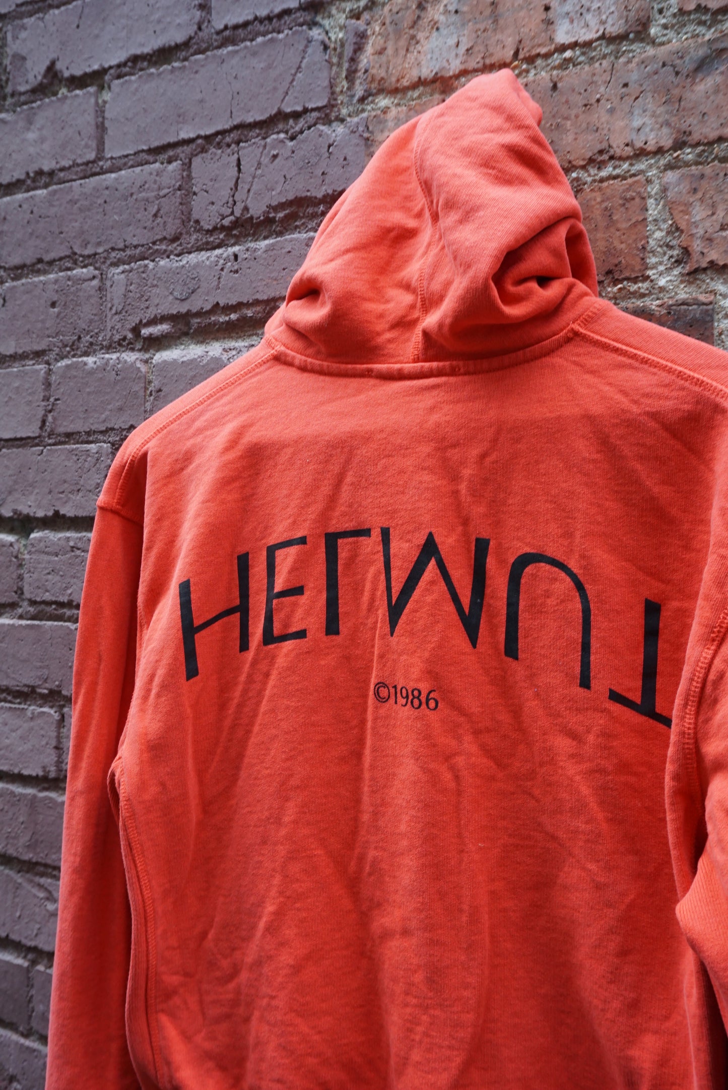 Helmut Lang "L'apocalypse Joyeuse 1986" Hoodie - Size Medium - Reverse Weave High Fashion Designer Clothing