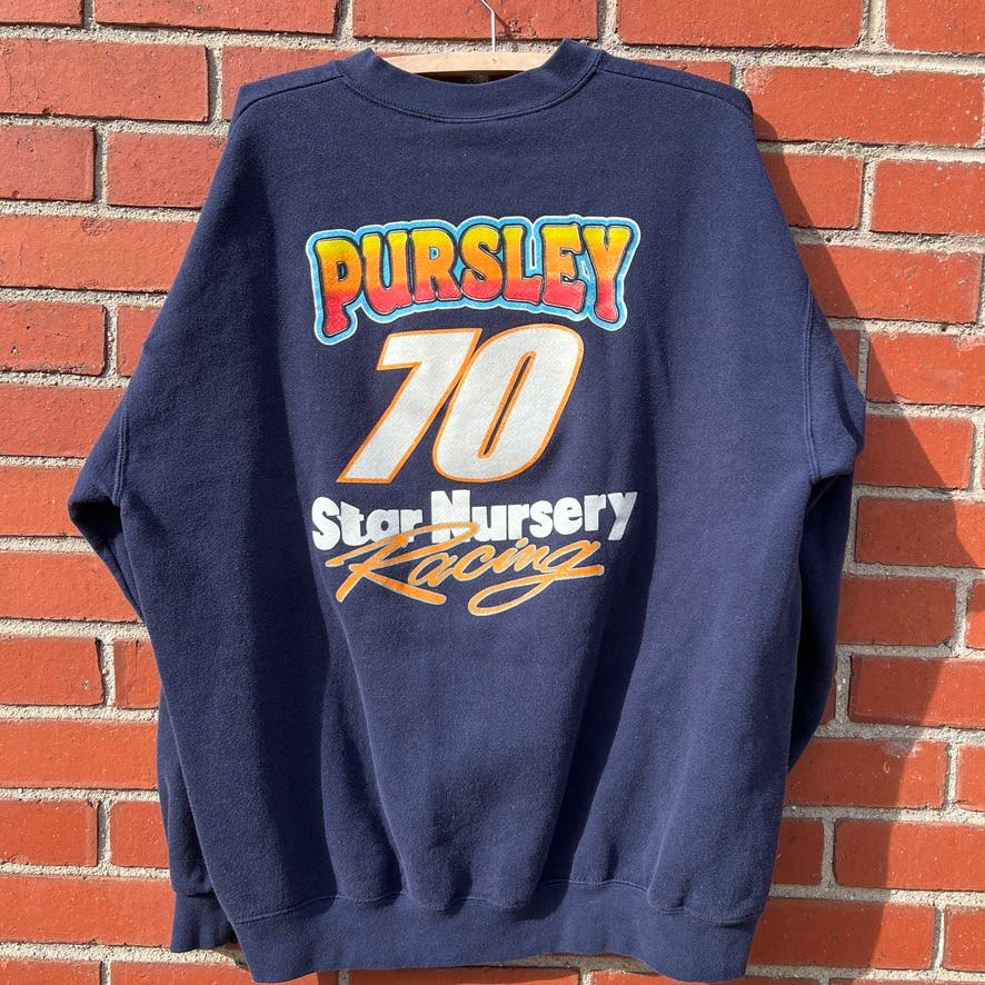 NASCAR #70 Star Nursery Racing Sweater - Sz XL - Vtg 90s Crewneck