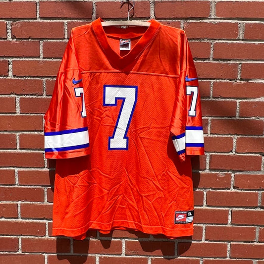 Denver Broncos #7 John Elway NFL Football Jersey - Sz XL - VTG 90s Nike