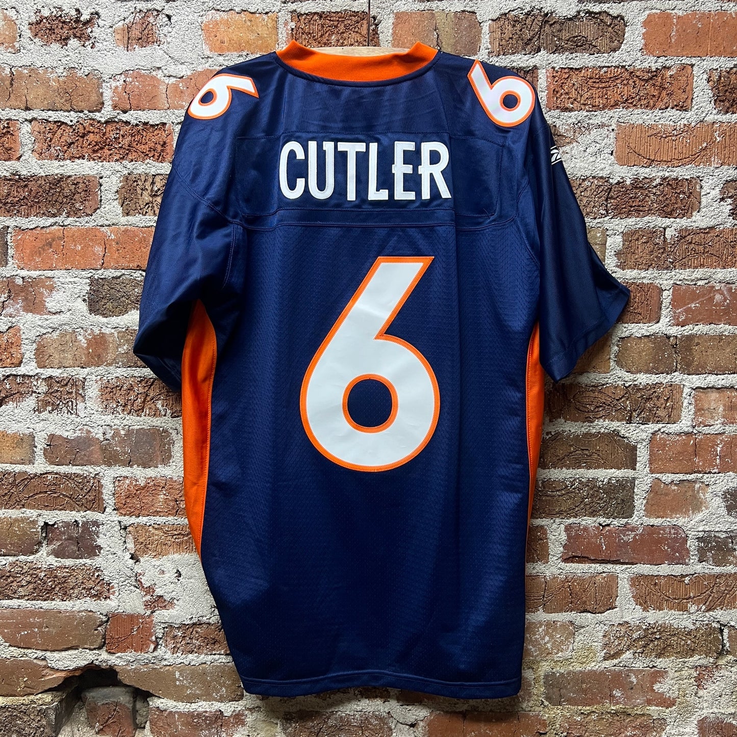 Denver Broncos #6 Jay Cutler RBK Authentic Jersey | Sz Large | Vtg Y2K NFLPA