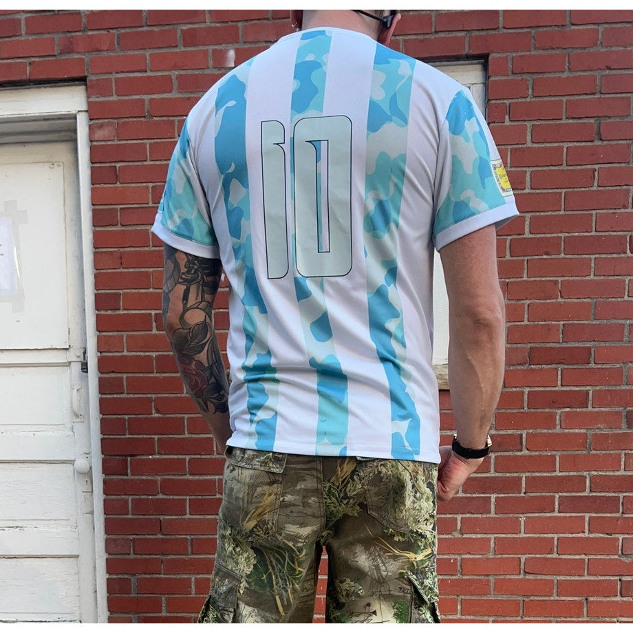 Argentina National Football Team Retro Jersey | Sz Med | #10 Diego Maradona