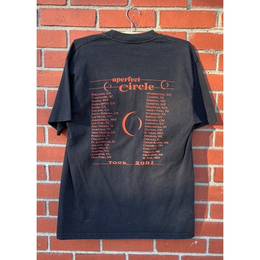 A Perfect Circle 2001 Tour T-Shirt - Sz Large - Vtg 90s Y2k Nu Heavy Metal