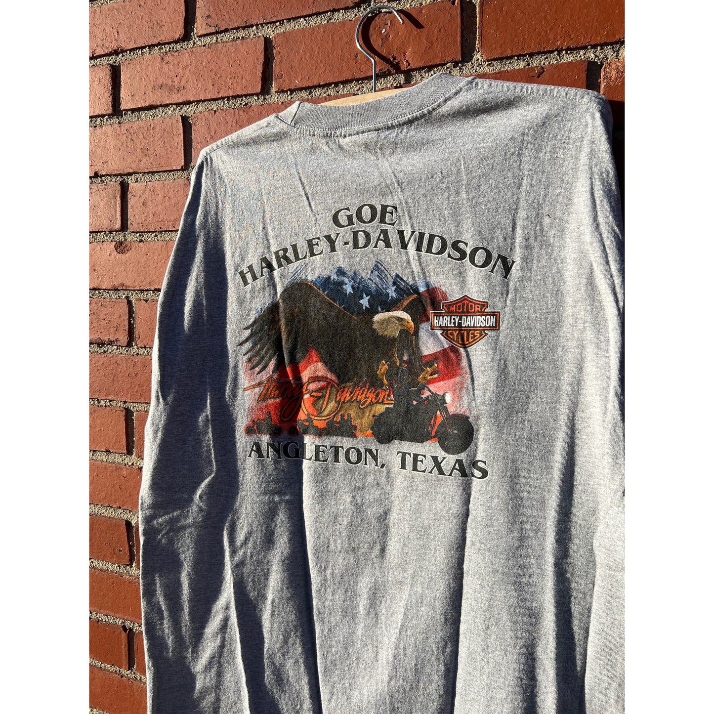 Harley-Davidson Baseball pin-up Girl Motorcycle T-Shirt - Sz Large- vintage Americana tee