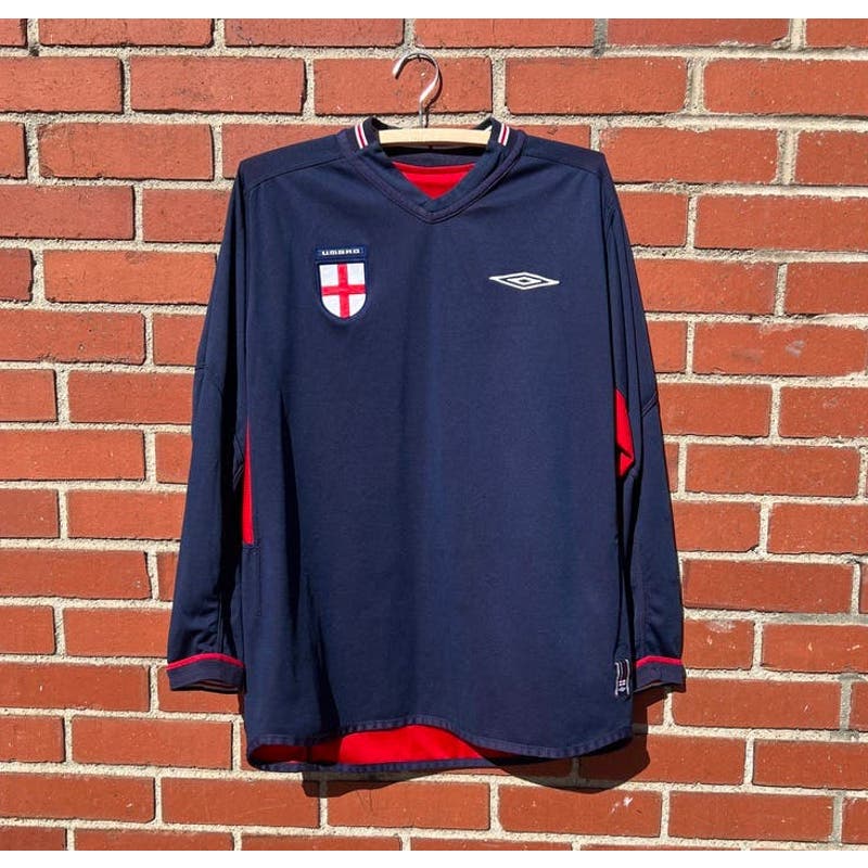 2004 England National Team Umbro Soccer Jersey - Sz Medium - Reversible Top