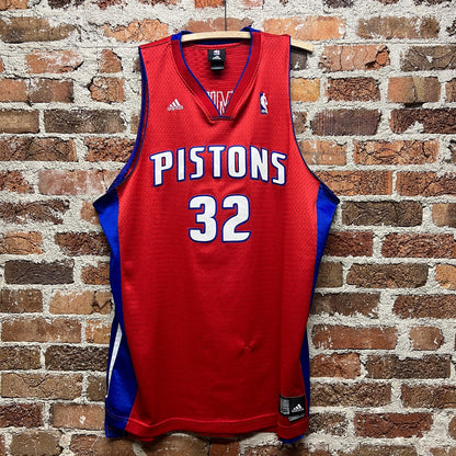 Detroit Pistons #32 Rip Hamilton |Sz XXL| Vtg Y2k Bad Boys NBA Adidas Basketball