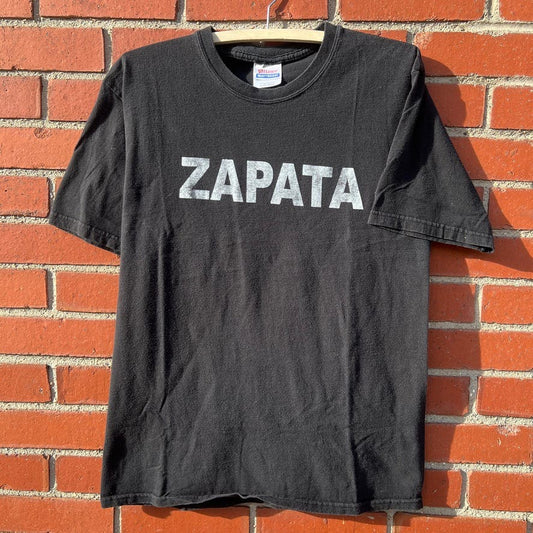 ZAPATA General Emiliano Zapata T-shirt -Sz Med- Vtg 90s/y2k Mexico Revolution