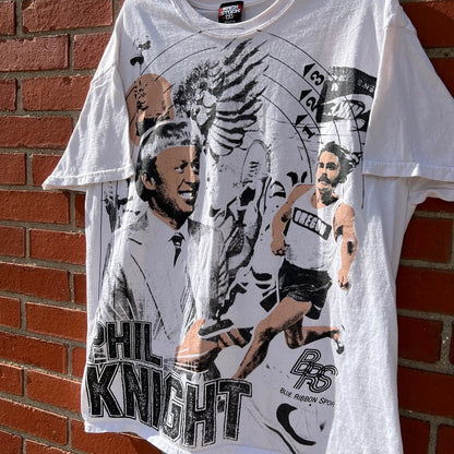 Backstock Co. Nike Phil Knight All Over Print T-shirt |Sz XL| RARE Prefontaine