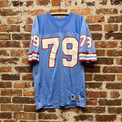 Houston Oilers #79 Ray Childress Champion NFL Jersey | Sz L | Vtg 90s Football