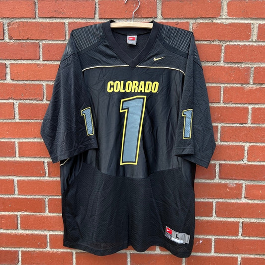 University of Colorado Buffaloes #1 Football Jersey |Sz Large| Vtg Y2k Nike NCAA