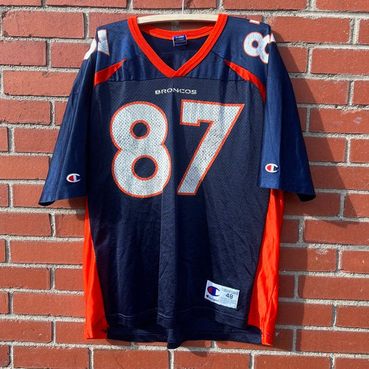 Denver Broncos #87 Ed McCaffrey Champion Jersey - Sz XL - VTG 90s NFL Football