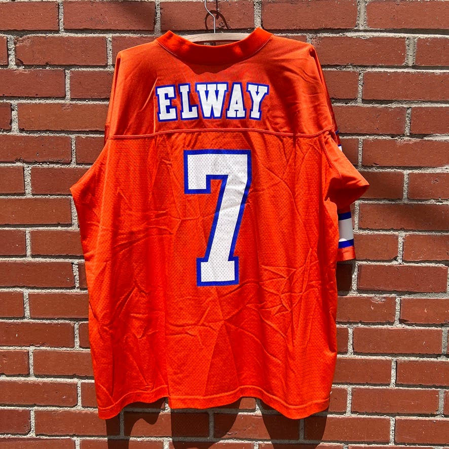 Denver Broncos #7 John Elway NFL Football Jersey - Sz XL - VTG 90s Nike