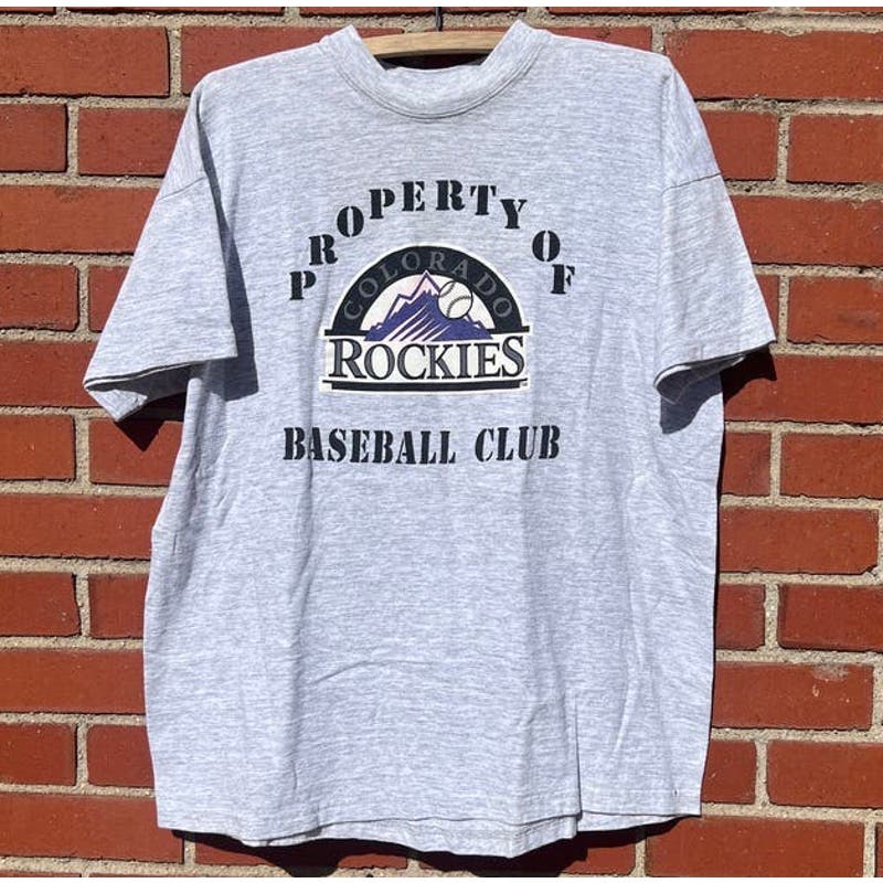 Colorado Rockies 1995 MLB T-Shirt - Sz Large - Vtg 90s Baseball Tee