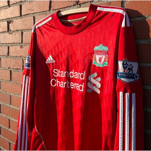 Liverpool FC 2010 Adidas Long Sleeve Jersey - Sz Large - Premier League Soccer