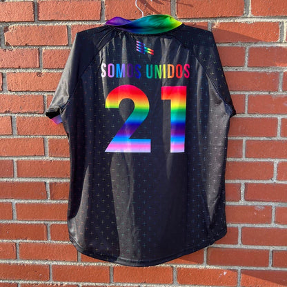 New Mexico United Soccer Jersey -Sz XL- USL 2021 Pride Week Promo Rainbow