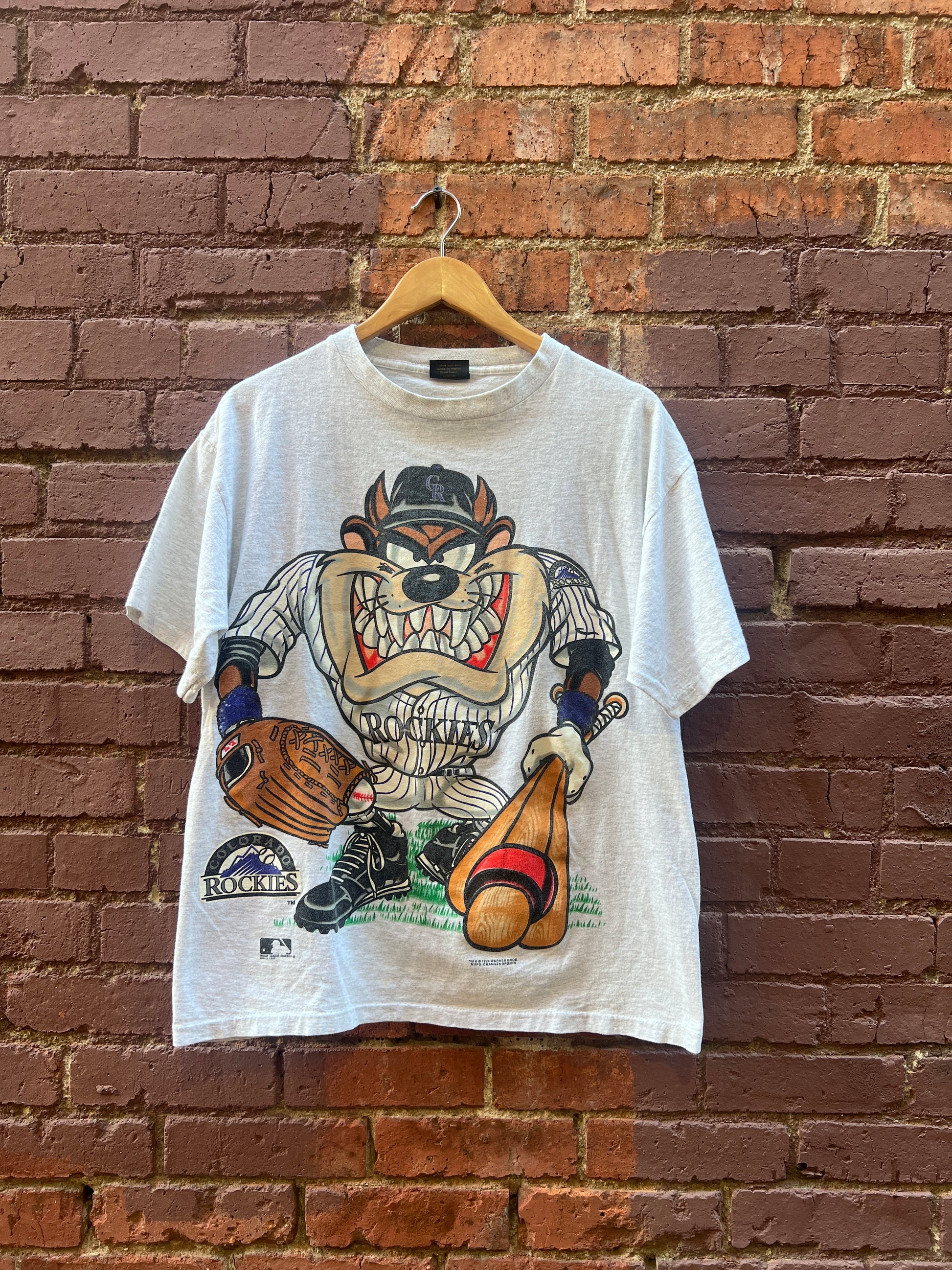 Vintage MLB Colorado Rockies Shirt Salem Sportswear Tee USA Size Large