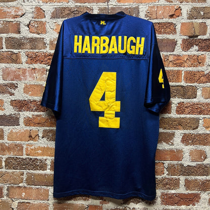 University of Michigan #4 Jim Harbaugh Football Jersey | Sz XL | NCAA Homage Top