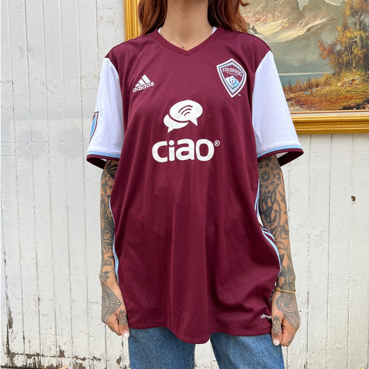 Colorado Rapids Adidas Soccer Jersey | Sz Medium | MLS