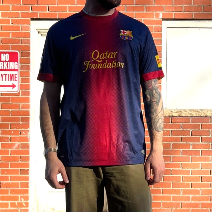 FC Barcelona #1 2012-13 Nike Soccer Jersey | Sz XL | Messi Era La Liga Football