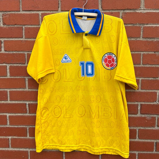 Colombia National Football Team 1998 Jersey -Sz XL Vtg 90s FIFA World Cup Soccer
