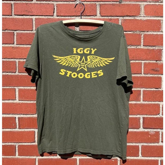 Iggy Pop and the Stooges Tour T-Shirt - Sz Large - 80s Punk Band 2015 Tee