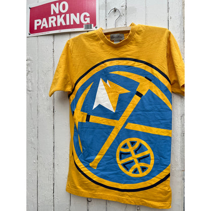 Denver Nuggets Big Logo T-Shirt | Sz Small | NBA Basketball Y2K Era