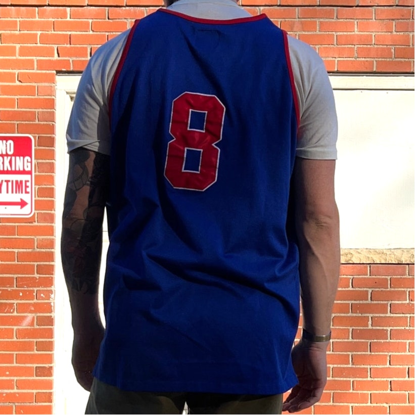 Harlem Globetrotters #8 Basketball Jersey | Sz XL | Vtg 90s Steve & Barrys