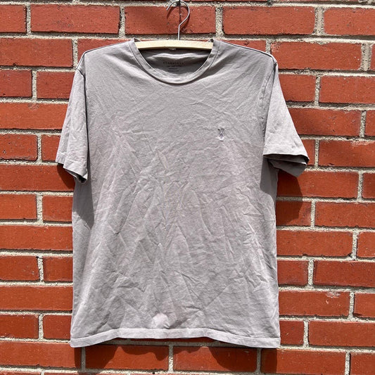 AllSaints Brace Brushed Cotton Contrast T-shirt -Sz Large- 100% Organic Cotton