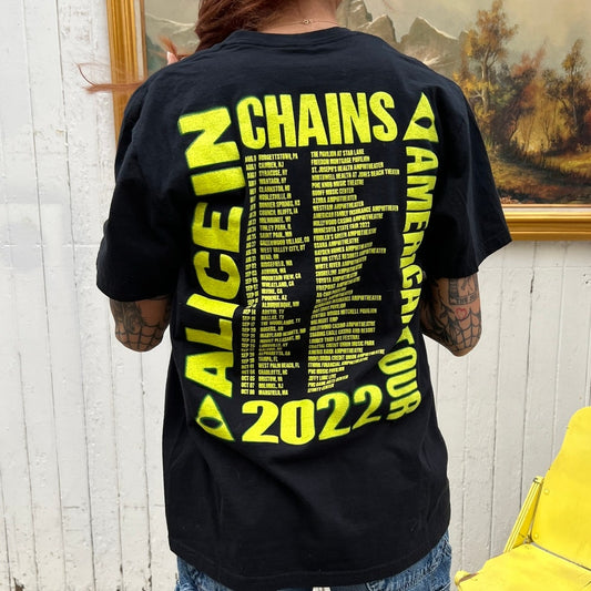 Alice in Chains 2022 American Tour T-Shirt | Sz Medium | Grunge Alternative Rock