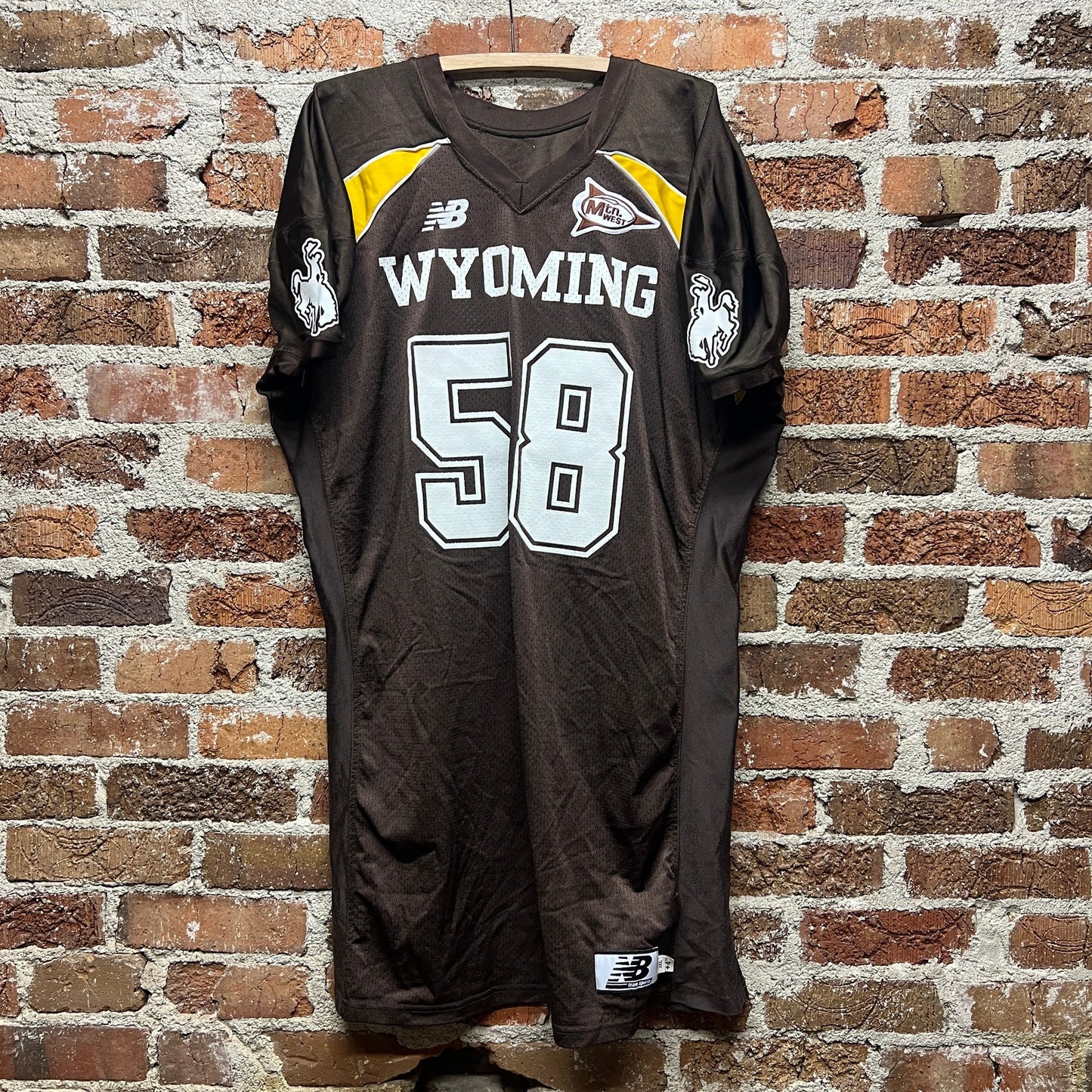 University of Wyoming Cowboys Football Game Worn #58 Jersey | Sz XXL | NCAA Rare