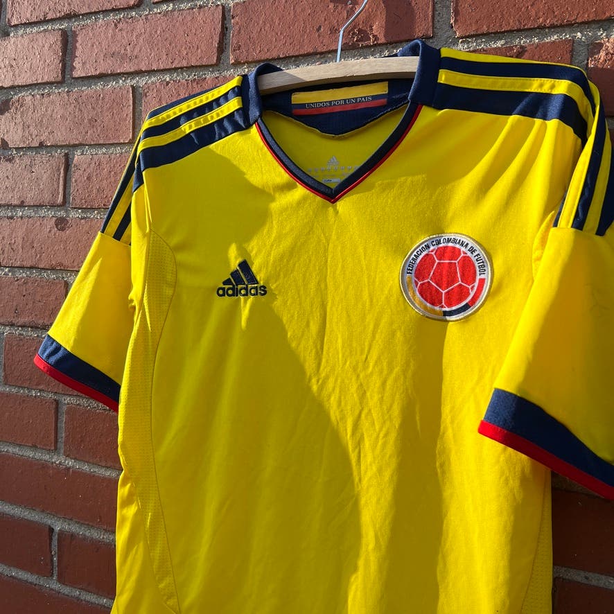 Colombia National Football Team 2012 Adidas Jersey -Sz Med- FIFA World Cup Soccer