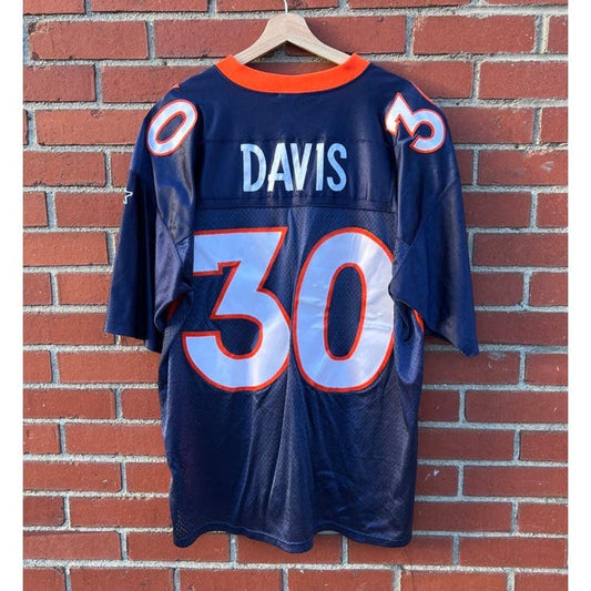 Denver Broncos #30 Terrell Davis Starter NFL Football Jersey - Sz XL - VTG 90s