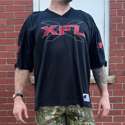 XFL Football Orlando Jersey | Sz XL | Vtg 90s Champion WWE Wrestling