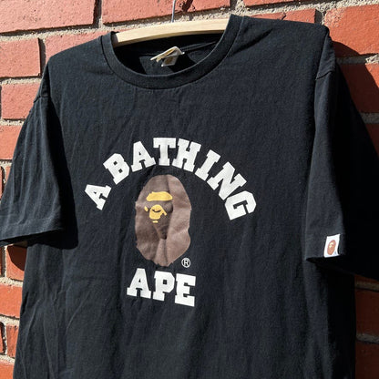 BAPE "College" T-shirt -Sz XL- Vtg Y2k A Bathing Ape