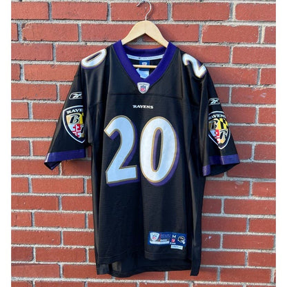 Baltimore Ravens #20 Ed Reed Reebok NFL Football Jersey - Sz Medium - VTG Y2k