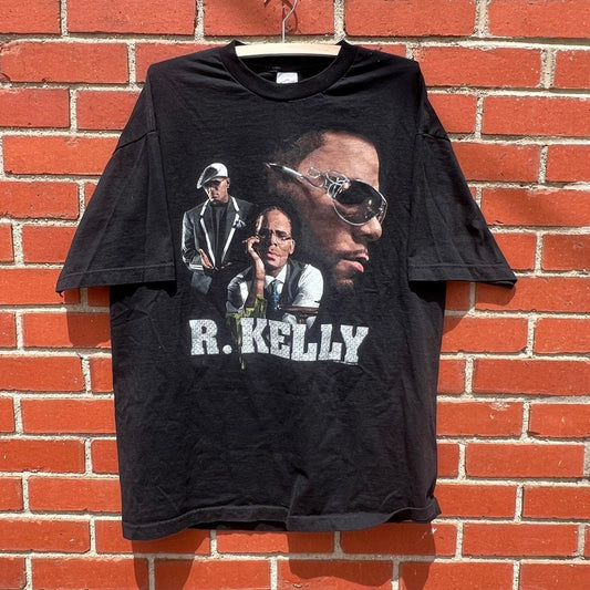 2007 Double Up Tour Hip-Hop Tour Shirt -Sz XL- R. Kelly Y2k Rap Tee