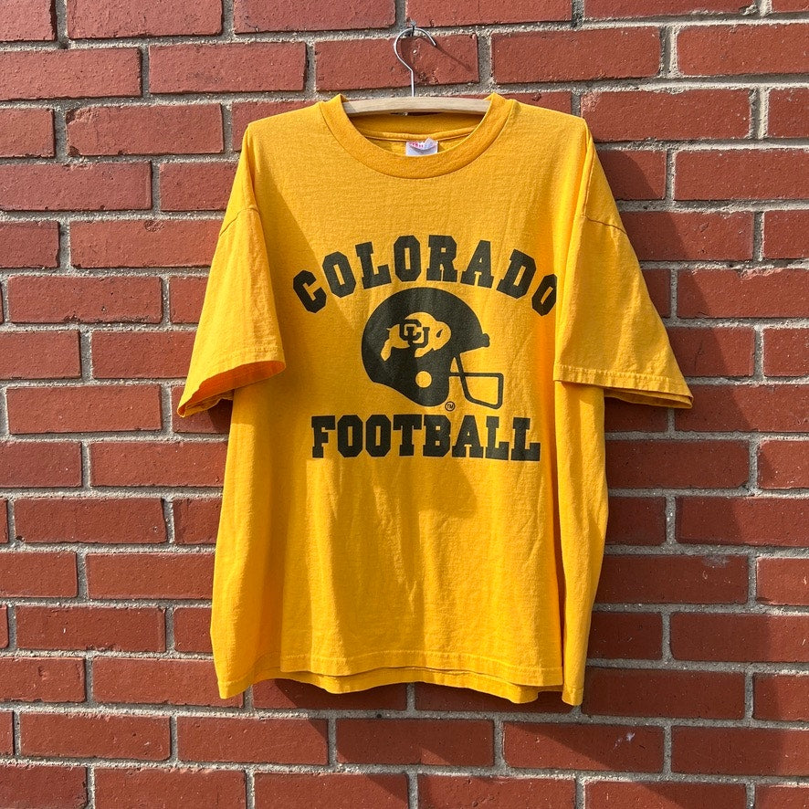 90s University of Colorado CU Football T-Shirt | Sz XL | NCAA College