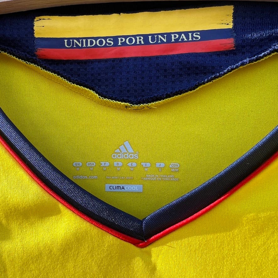 Colombia National Football Team 2012 Adidas Jersey -Sz Med- FIFA World Cup Soccer
