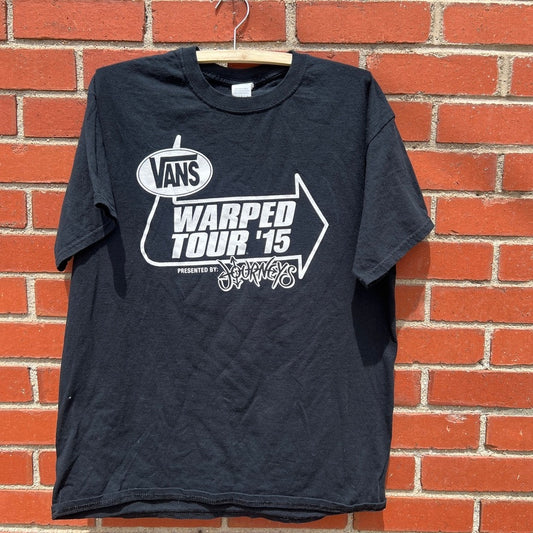 VANS Warped Tour CREW T-shirt |Sz Large| 2015 Presented by Jouneys