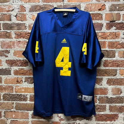 University of Michigan #4 Jim Harbaugh Football Jersey | Sz XL | NCAA Homage Top