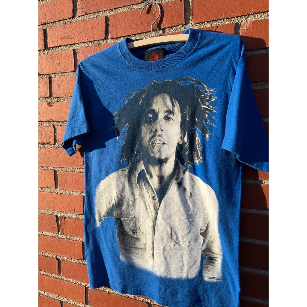 Bob Marley Vtg Y2k T-Shirt - Sz Small - Zion Rootswear Clothing Tee